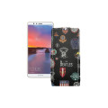 Чохол-флип з екошкіри для телефону Huawei Mate SE (BND-L34)