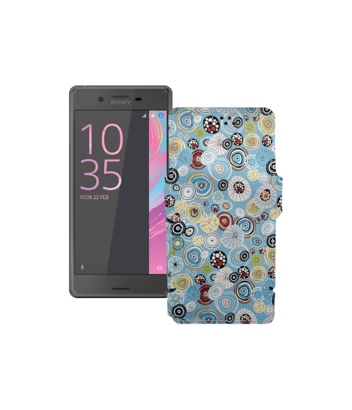 Чохол-книжка з екошкіри для телефону Sony Xperia X F5121