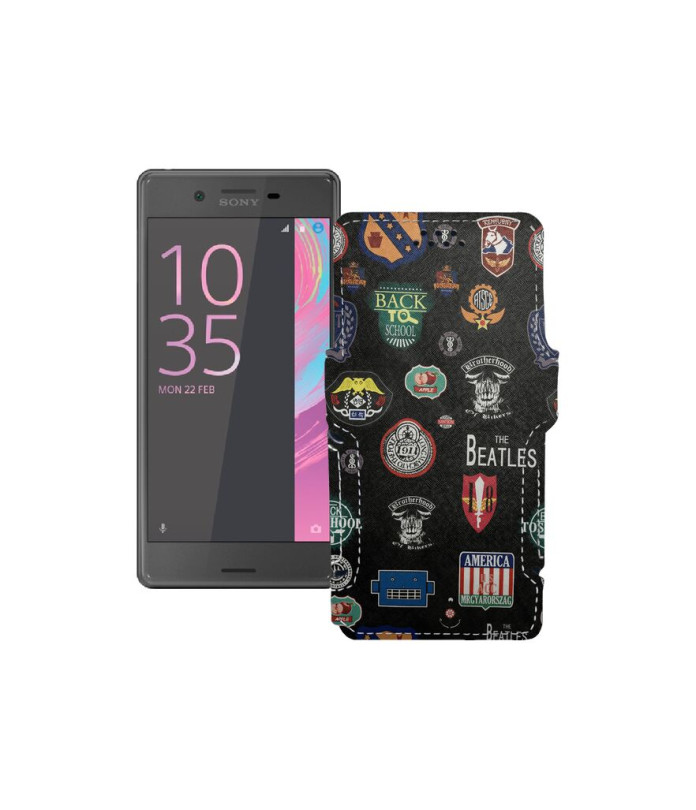 Чохол-книжка з екошкіри для телефону Sony Xperia X F5121