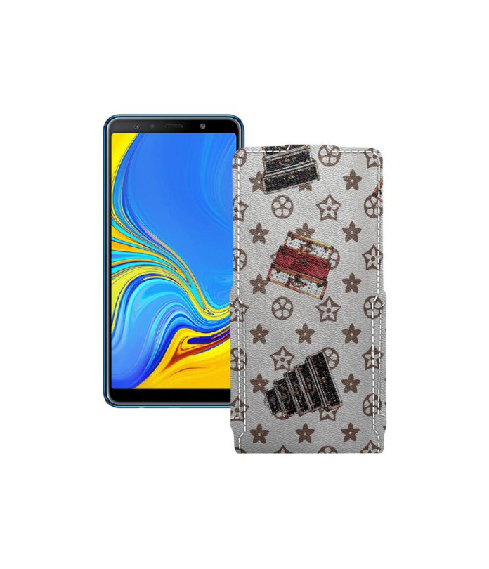 Чохол-флип з екошкіри для телефону Samsung Galaxy A7 2018 (A750)