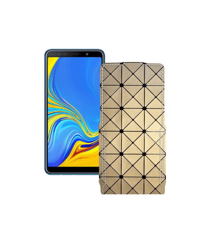 Чохол-флип з екошкіри для телефону Samsung Galaxy A7 2018 (A750)