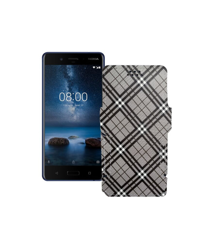 Чохол-книжка з екошкіри для телефону Nokia 8