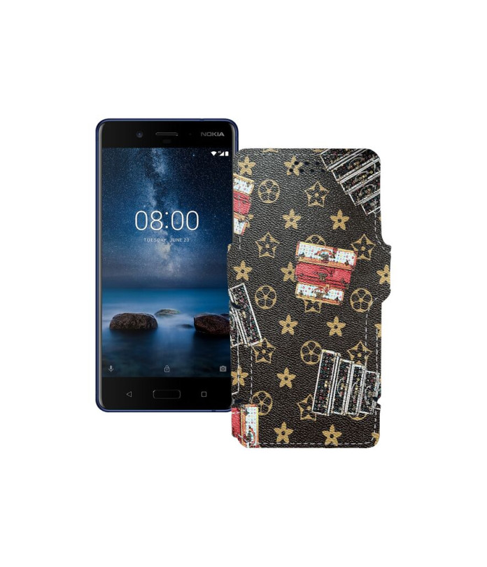 Чохол-книжка з екошкіри для телефону Nokia 8