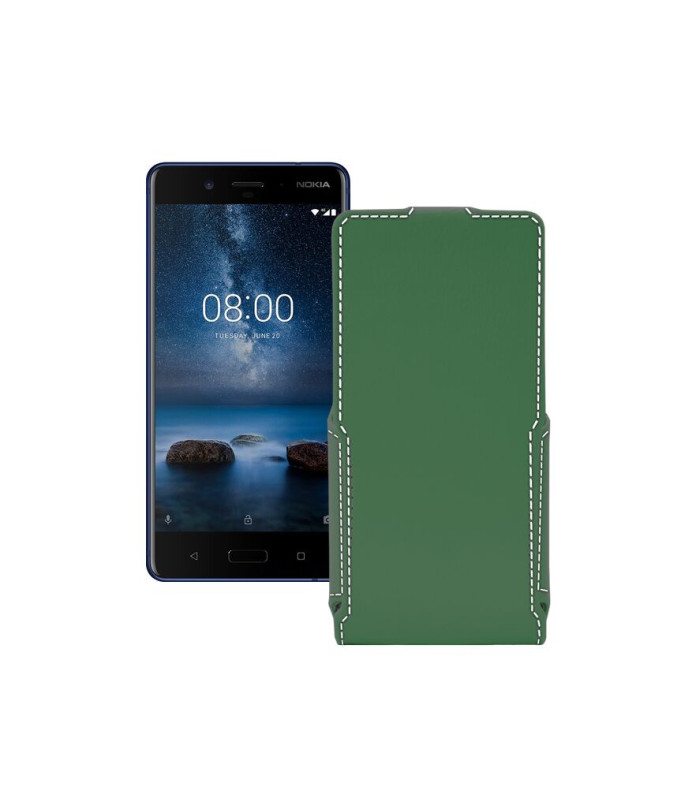 Чохол-флип з екошкіри для телефону Nokia 8