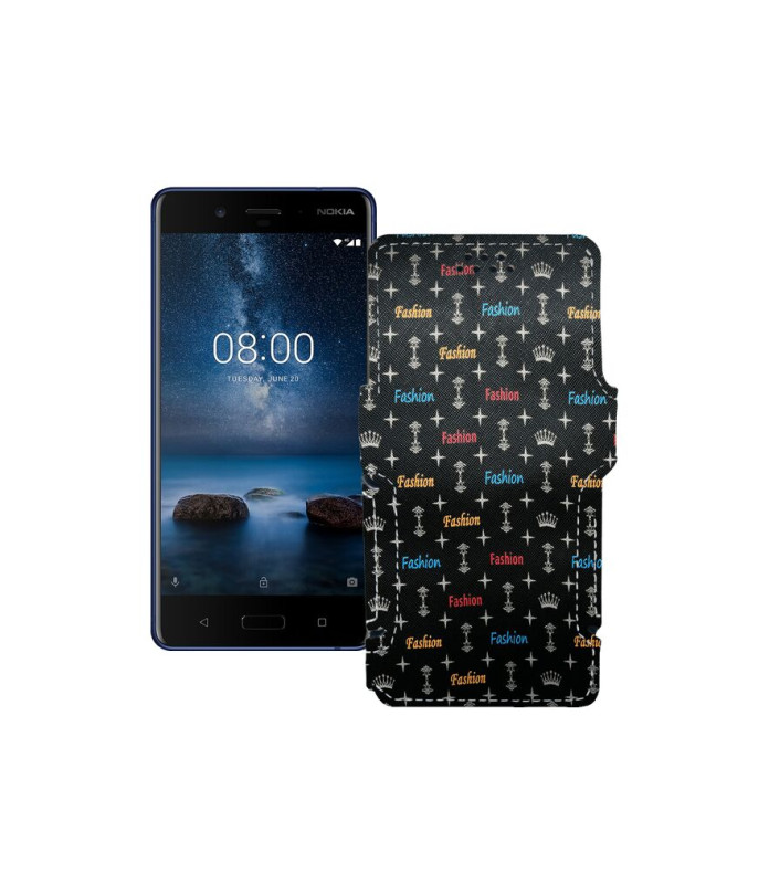 Чохол-книжка з екошкіри для телефону Nokia 8