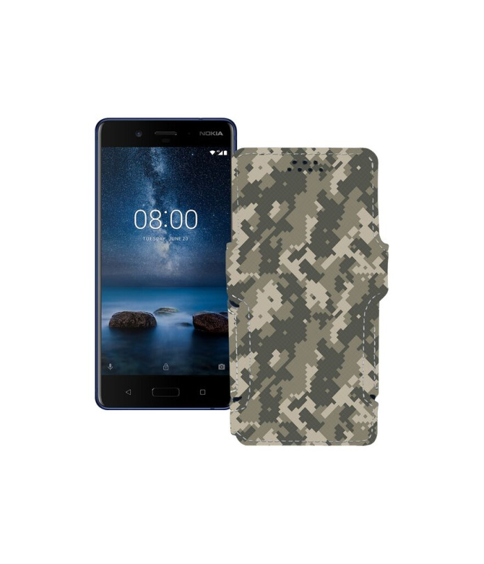 Чохол-книжка з екошкіри для телефону Nokia 8