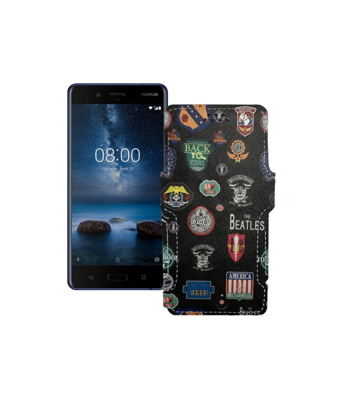 Чохол-книжка з екошкіри для телефону Nokia 8