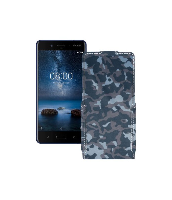 Чохол-флип з екошкіри для телефону Nokia 8