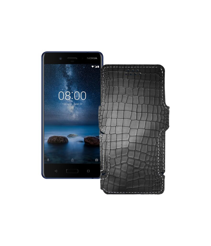 Чохол-книжка з екошкіри для телефону Nokia 8