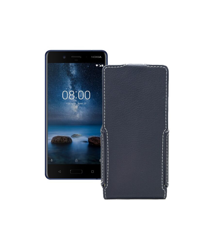 Чохол-флип з екошкіри для телефону Nokia 8