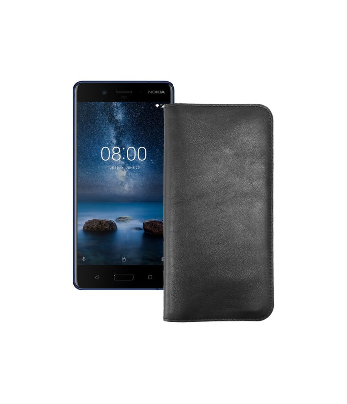 Портмоне з шкіри для телефону Nokia 8