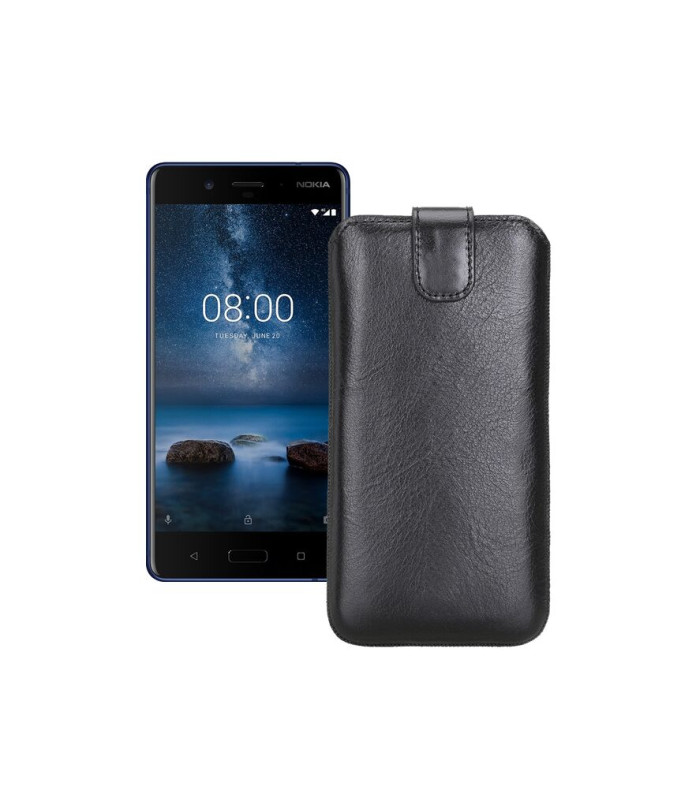 Витяжка з екошкіри для телефону Nokia 8