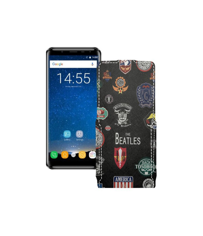 Чохол-флип з екошкіри для телефону Oukitel K5000