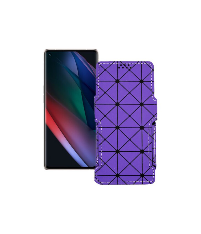 Чохол-книжка з екошкіри для телефону OPPO Find X3 Neo