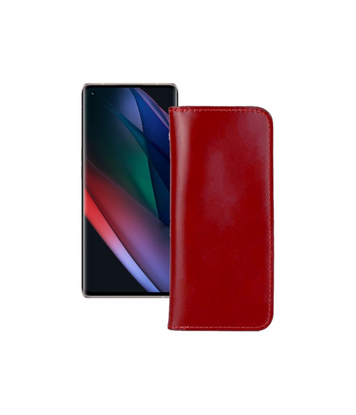 Портмоне з шкіри для телефону OPPO Find X3 Neo