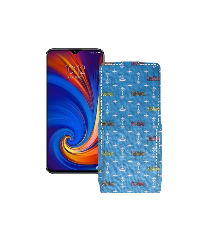 Чохол-флип з екошкіри для телефону Lenovo Z5s