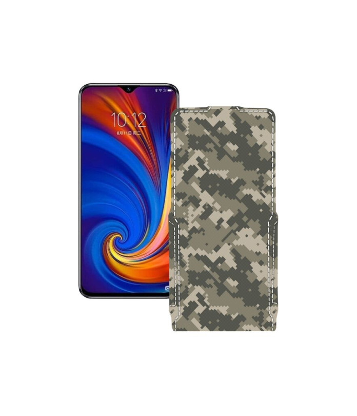 Чохол-флип з екошкіри для телефону Lenovo Z5s