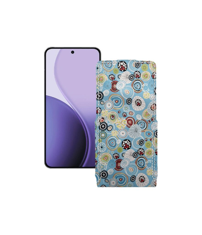 Чохол-флип з екошкіри для телефону OPPO Reno14 Pro