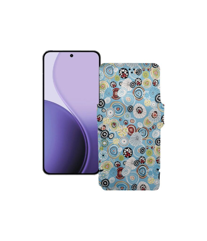 Чохол-книжка з екошкіри для телефону OPPO Reno14 Pro