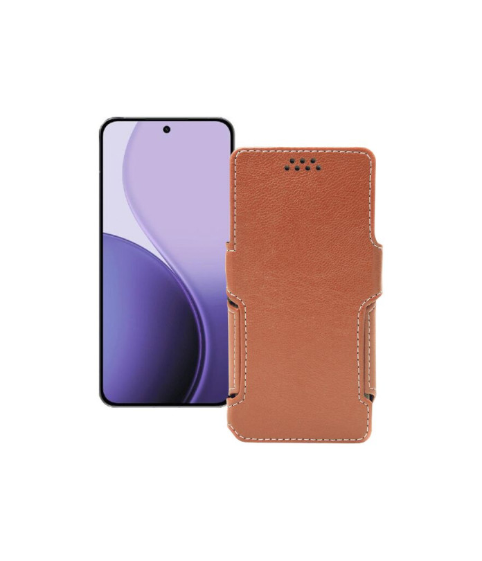 Чохол-книжка з екошкіри для телефону OPPO Reno14 Pro