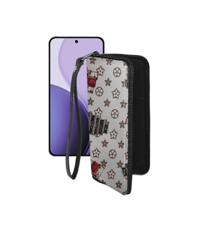 Чохол-гаманець з екошкіри для телефону OPPO Reno14 Pro