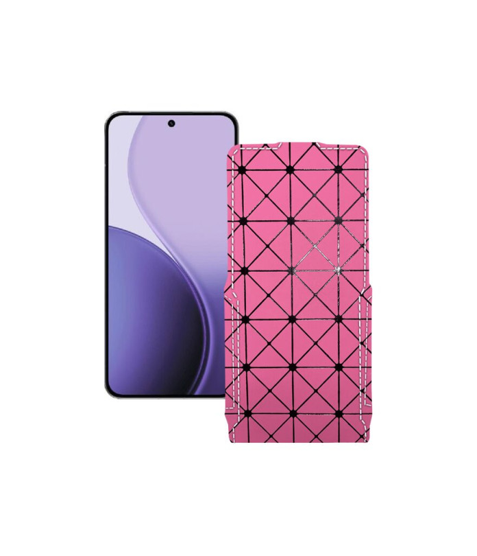 Чохол-флип з екошкіри для телефону OPPO Reno14 Pro