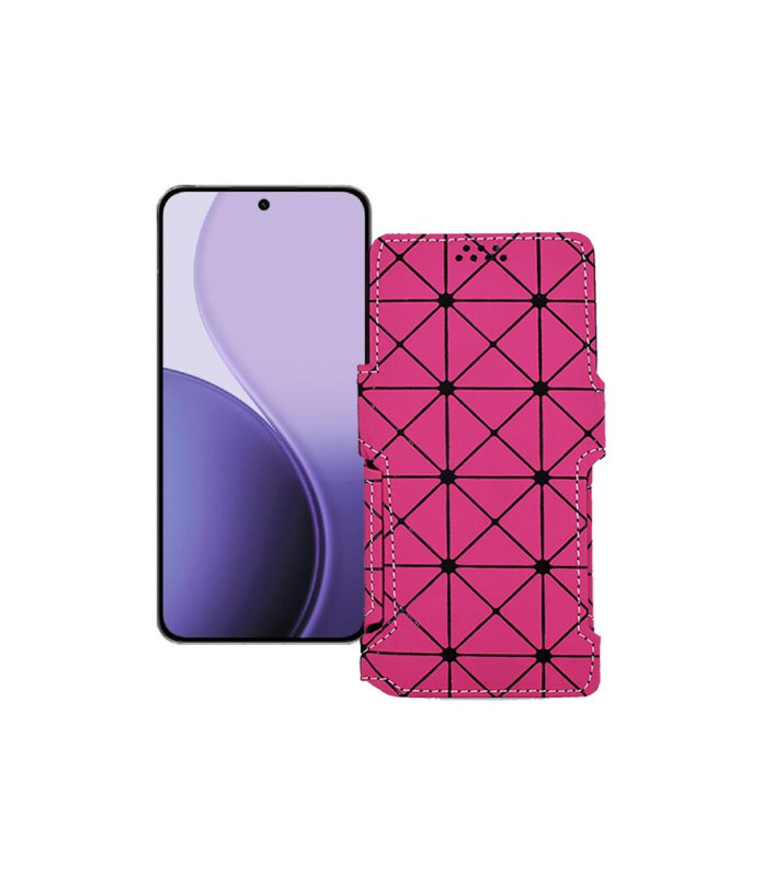 Чохол-книжка з екошкіри для телефону OPPO Reno14 Pro