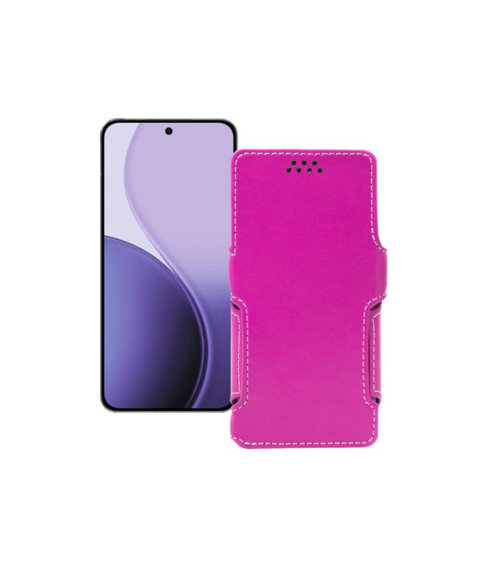 Чохол-книжка з екошкіри для телефону OPPO Reno14 Pro