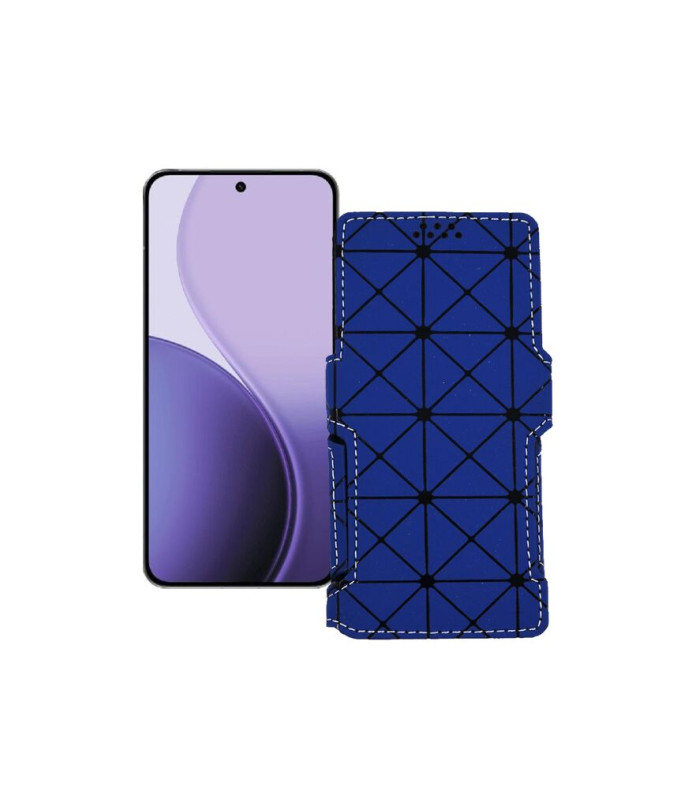 Чохол-книжка з екошкіри для телефону OPPO Reno14 Pro