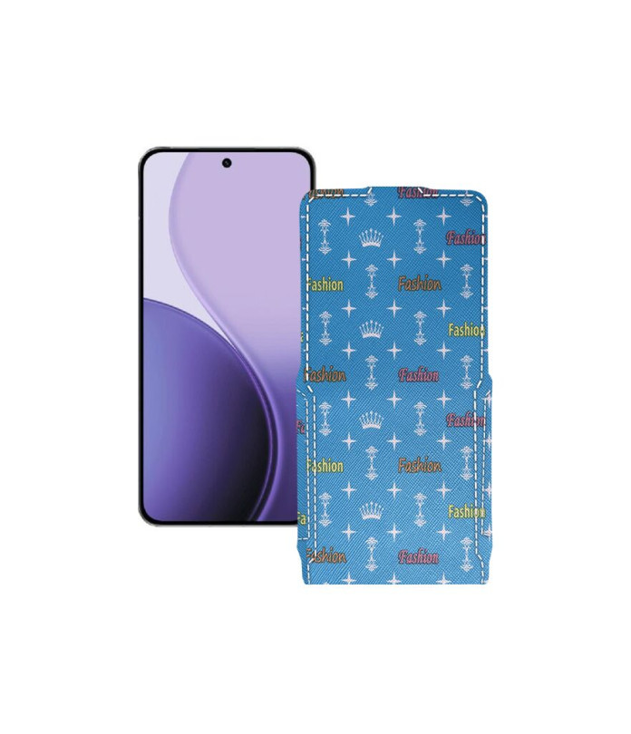 Чохол-флип з екошкіри для телефону OPPO Reno14 Pro