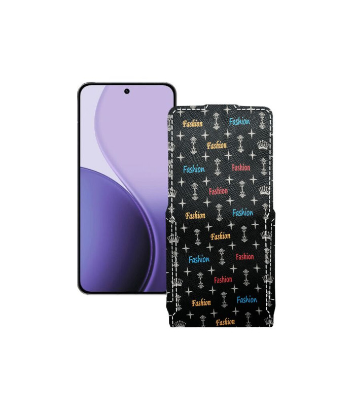 Чохол-флип з екошкіри для телефону OPPO Reno14 Pro