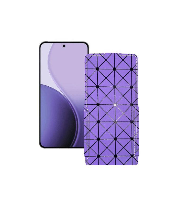Чохол-флип з екошкіри для телефону OPPO Reno14 Pro