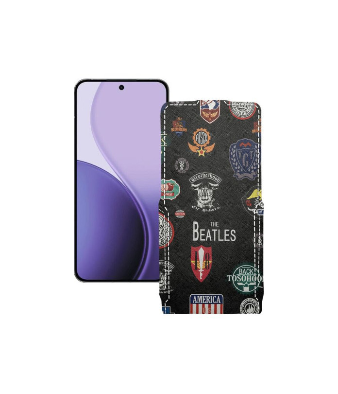 Чохол-флип з екошкіри для телефону OPPO Reno14 Pro