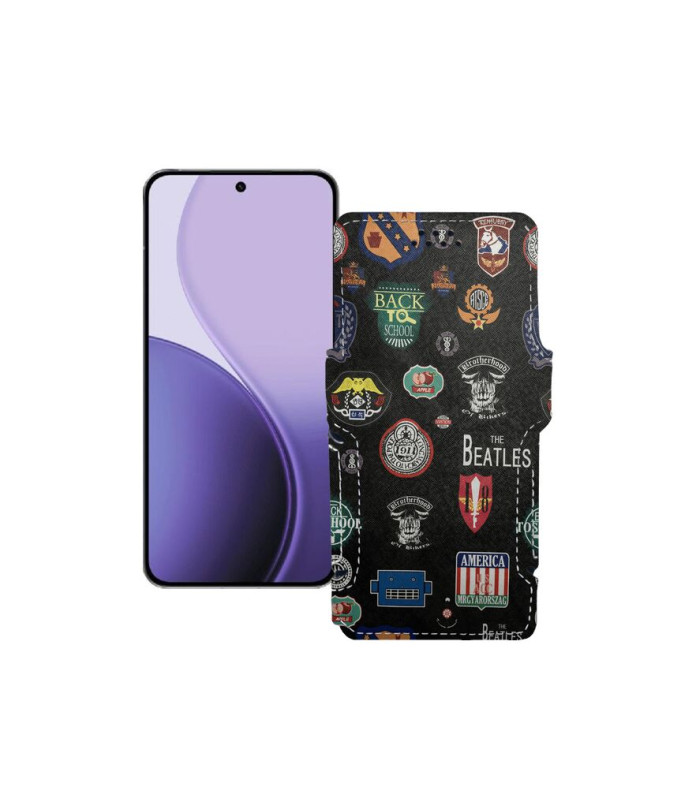 Чохол-книжка з екошкіри для телефону OPPO Reno14 Pro