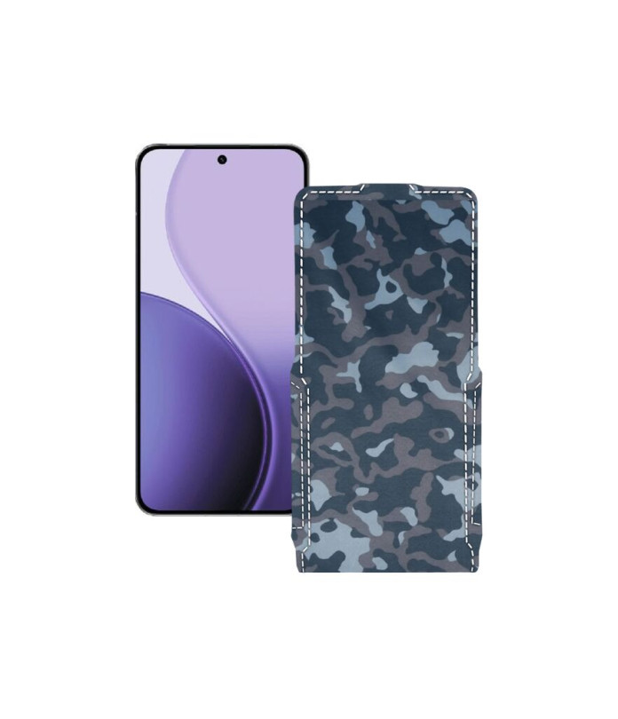 Чохол-флип з екошкіри для телефону OPPO Reno14 Pro