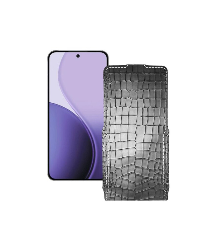 Чохол-флип з екошкіри для телефону OPPO Reno14 Pro