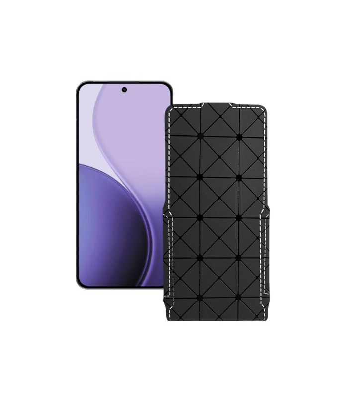 Чохол-флип з екошкіри для телефону OPPO Reno14 Pro