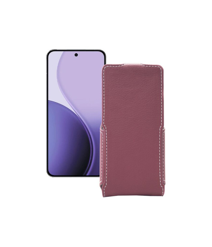 Чохол-флип з екошкіри для телефону OPPO Reno14 Pro