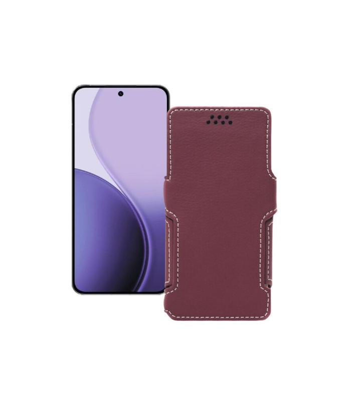 Чохол-книжка з екошкіри для телефону OPPO Reno14 Pro