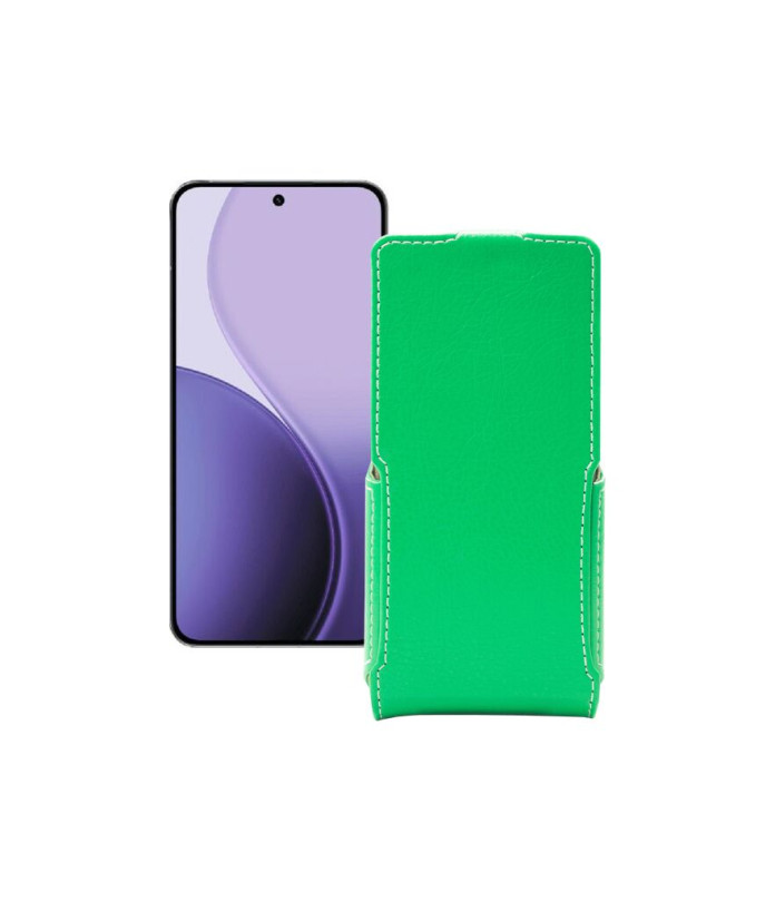 Чохол-флип з екошкіри для телефону OPPO Reno14 Pro