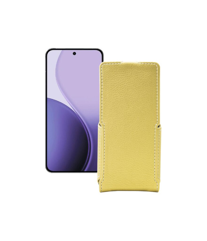 Чохол-флип з екошкіри для телефону OPPO Reno14 Pro