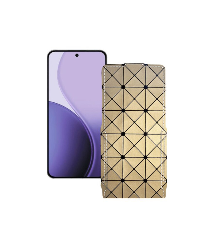 Чохол-флип з екошкіри для телефону OPPO Reno14 Pro