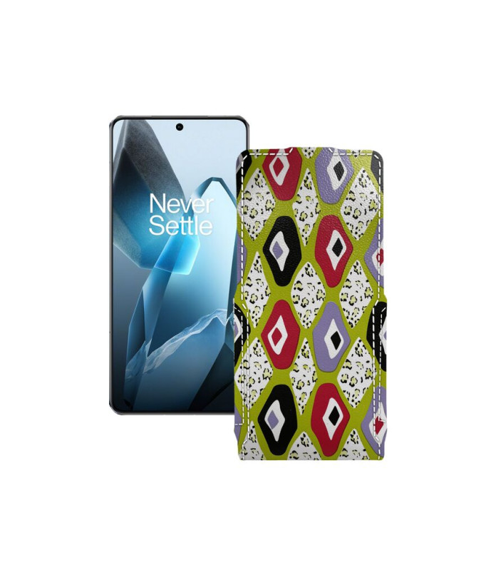 Чохол-флип з екошкіри для телефону OnePlus 13