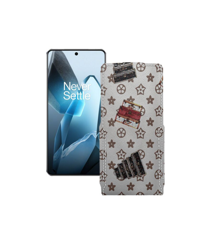 Чохол-флип з екошкіри для телефону OnePlus 13
