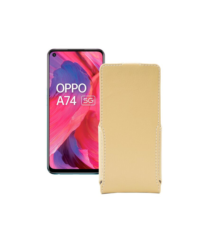 Чохол-флип з екошкіри для телефону OPPO A74 5G