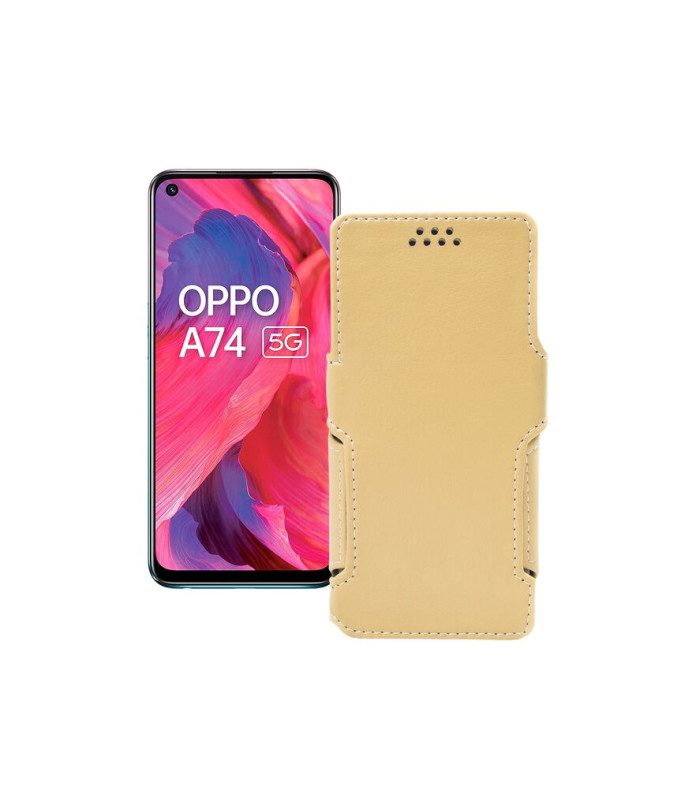 Чохол-книжка з екошкіри для телефону OPPO A74 5G