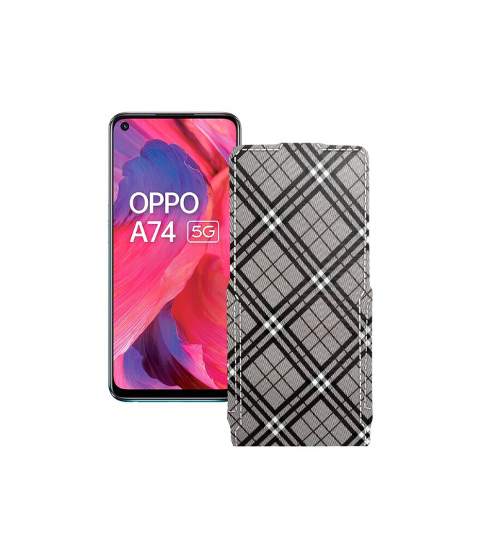 Чохол-флип з екошкіри для телефону OPPO A74 5G