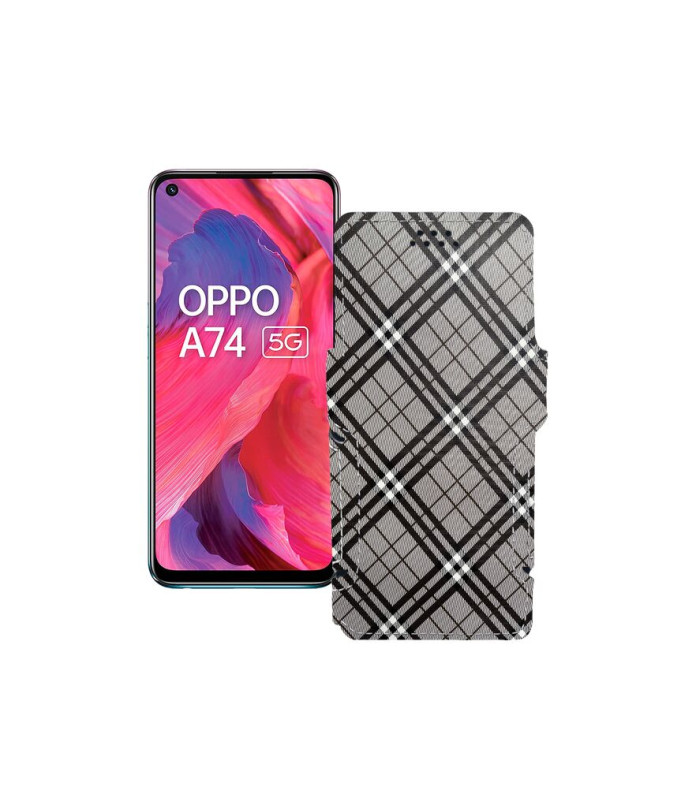 Чохол-книжка з екошкіри для телефону OPPO A74 5G