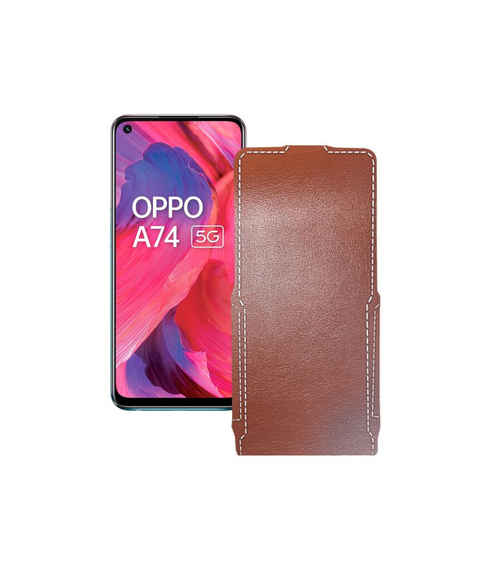 Чохол-флип з екошкіри для телефону OPPO A74 5G