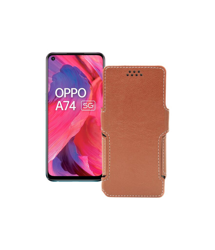 Чохол-книжка з екошкіри для телефону OPPO A74 5G